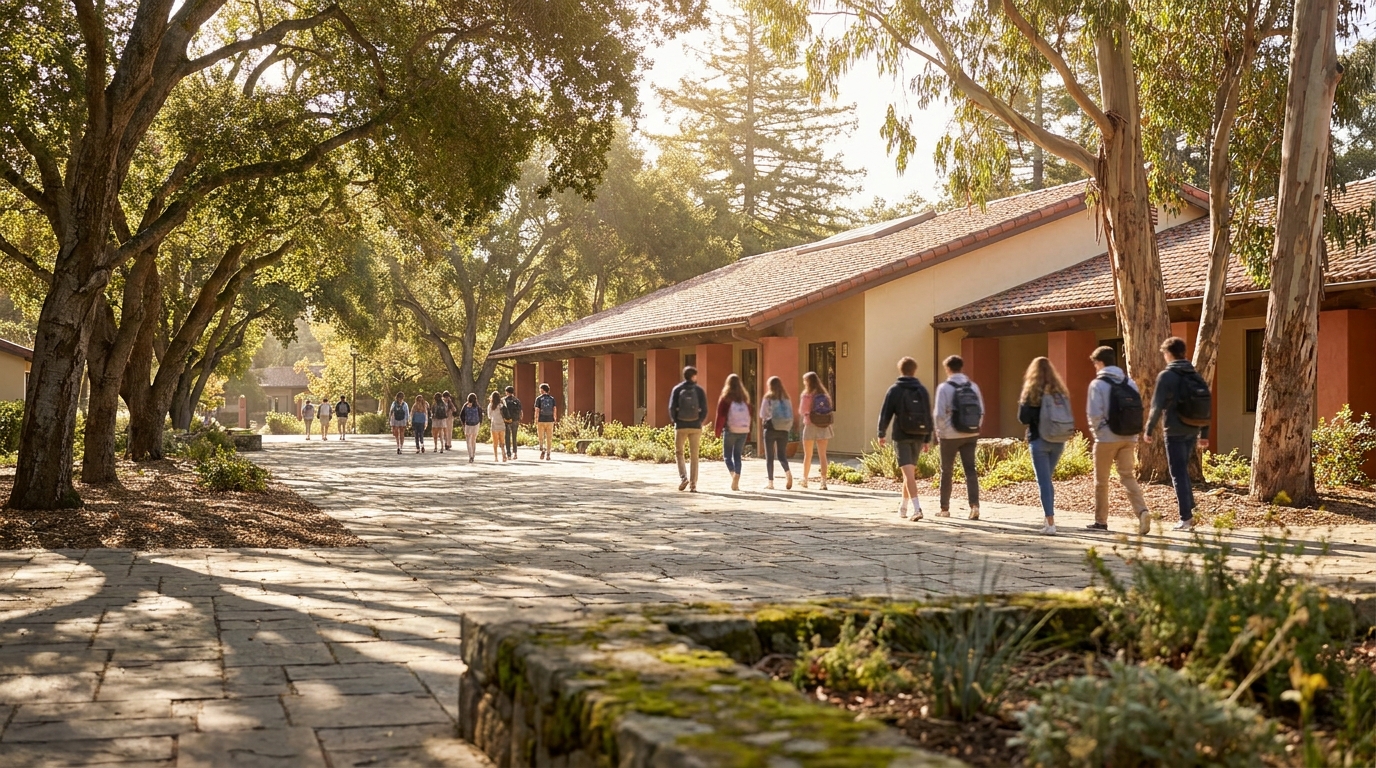 Menlo School campus representation for admissions consulting testimonials