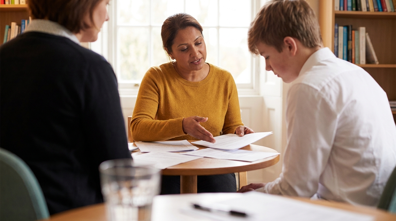 Student mentorship for boarding school admissions