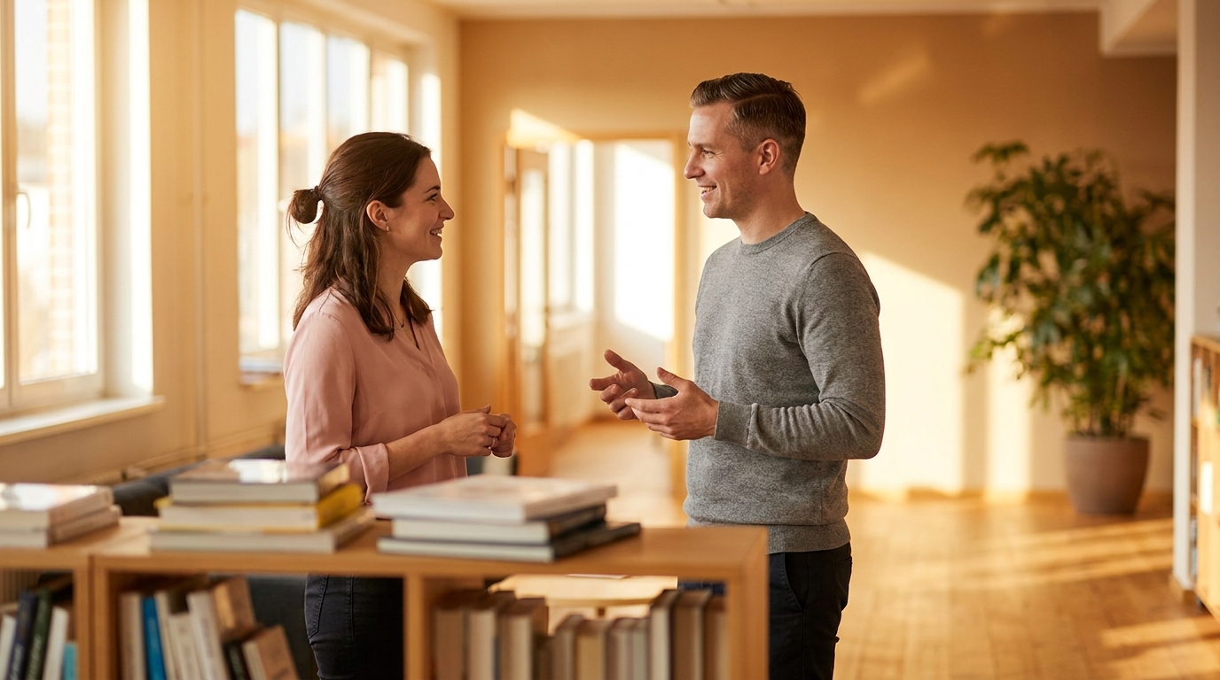 A mentor guiding a student
