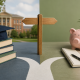 Split scene showing a choice between academics (books and graduation cap) and finances (piggy bank and calculator) at a crossroads.