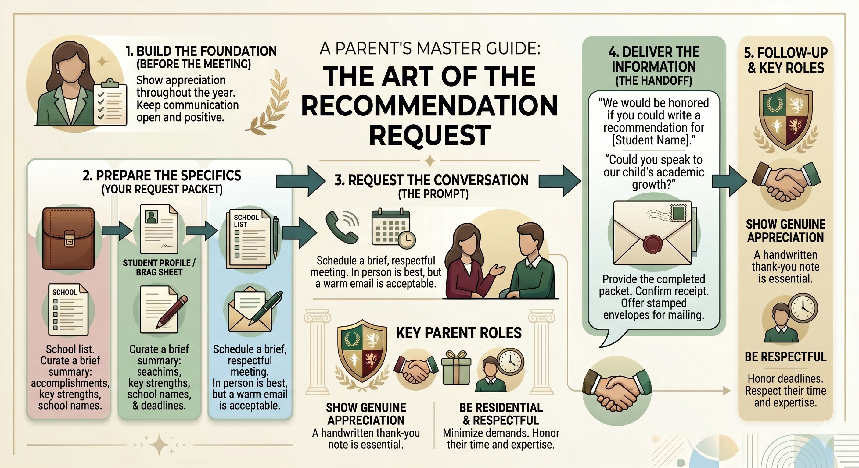 An infographic showing the different steps of making a recommendation request